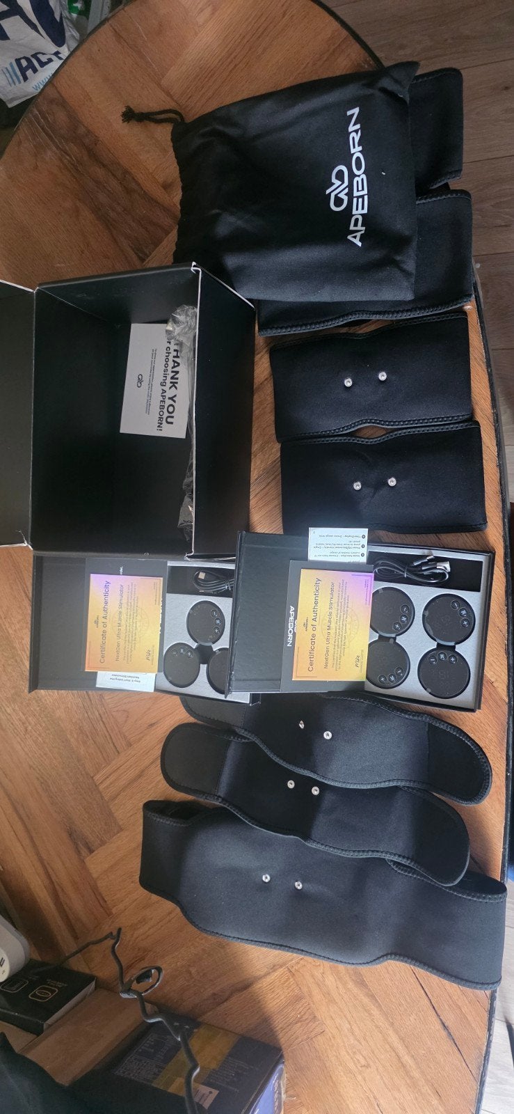 APEborn EMS Spierstimulator Set - Zo goed als nieuw, Sport en Fitness, Ophalen of Verzenden, Zo goed als nieuw, Benen