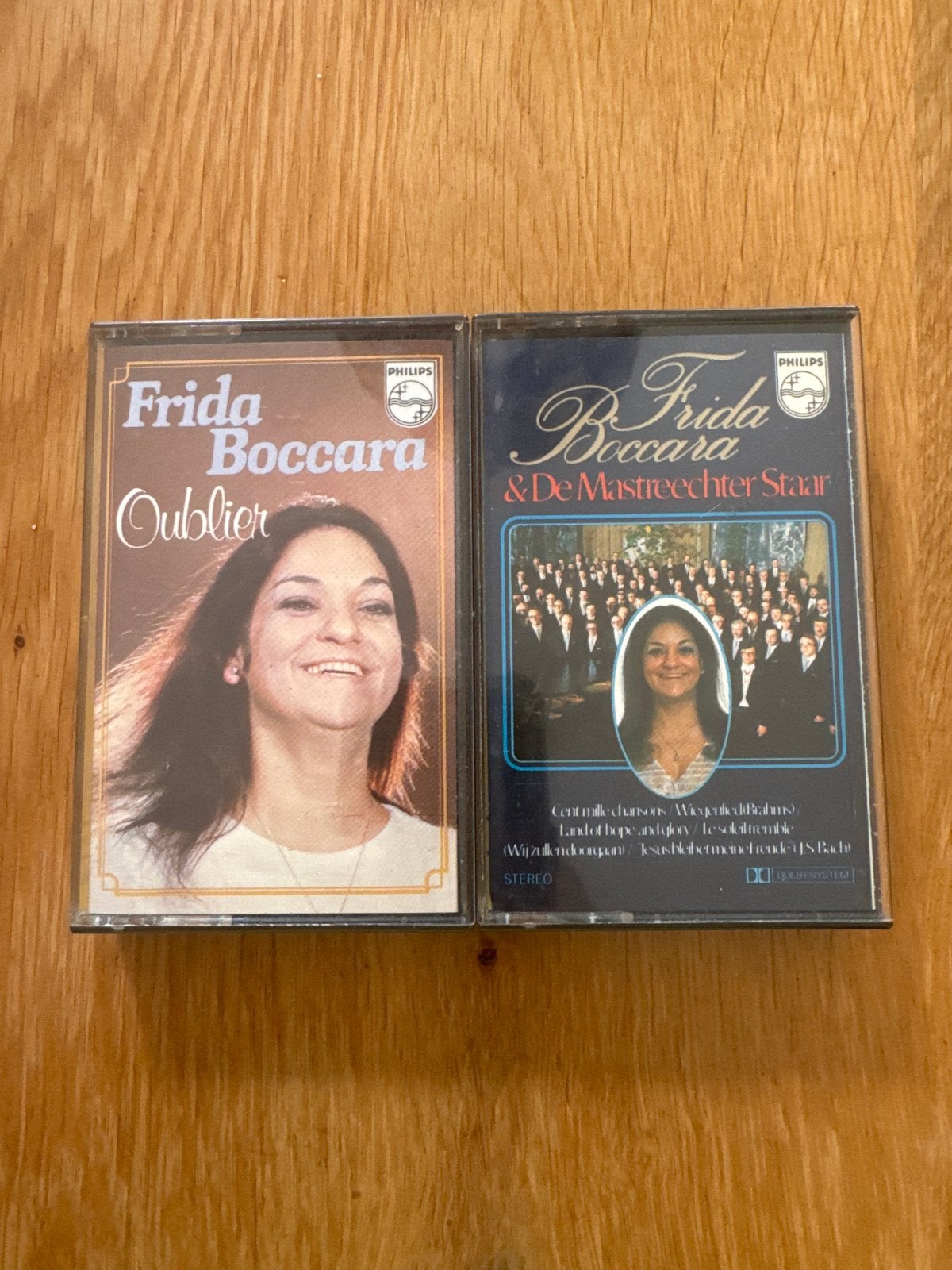 Frida Boccara - Oublier & De Maastrichter Staar (2 cassettes, Cd's en Dvd's, Ophalen, Gebruikt, 2 t/m 25 bandjes, Origineel