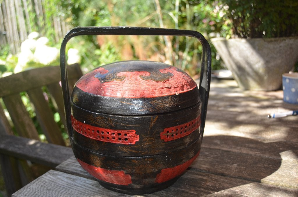 Chinese mand / tas / (rijststomer?), Hout, Overige typen, 26 cm, China
