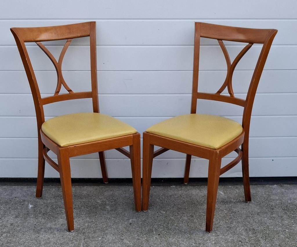 14 x Ton cafestoelen hout leer Bentwood cafe stoelen horeca, Antiek en Kunst, Antiek | Meubels | Stoelen en Banken, Ophalen of Verzenden