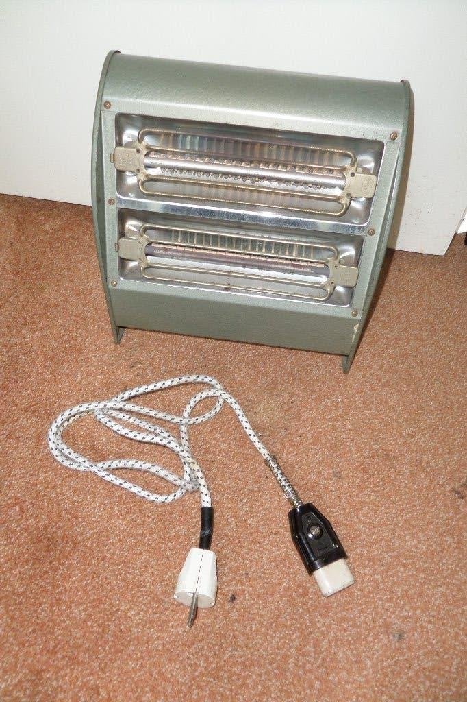 Vintage straalkachel - Inventum - 2 elementen + stroomkabel, Ophalen, 30 tot 80 cm, Overige typen, Minder dan 60 cm