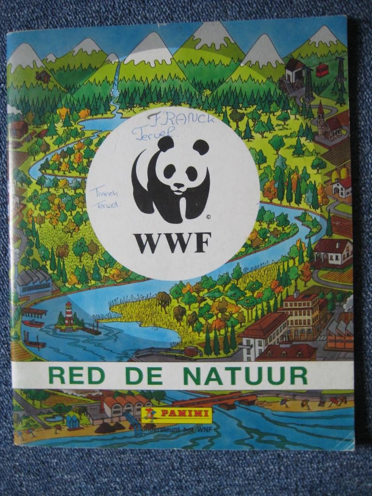 Panini album met stickers van het WNF, Verzenden, Gebruikt, Meerdere stickers