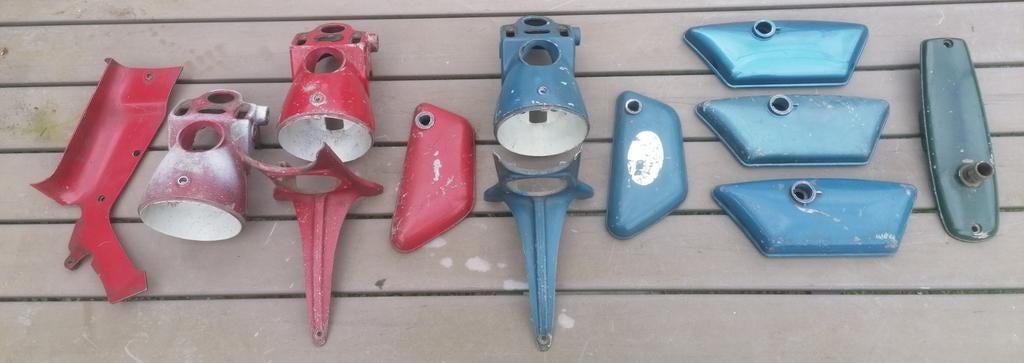 Diverse plaatdelen 428 en 429 onderdelen (en tank), Fietsen en Brommers, Brommeronderdelen | Zundapp, Ophalen of Verzenden, Gebruikt