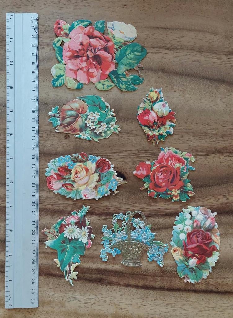 Antieke poëzie album plaatjes., Verzamelen, Ophalen of Verzenden