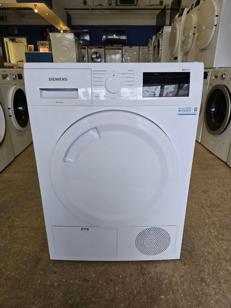 Siemens IQ 300 condensdroger | 8 kilo | Gratis thuis 🚚✅️, Ophalen, Jirnsum, Anti-kreukfase, 8 tot 10 kg