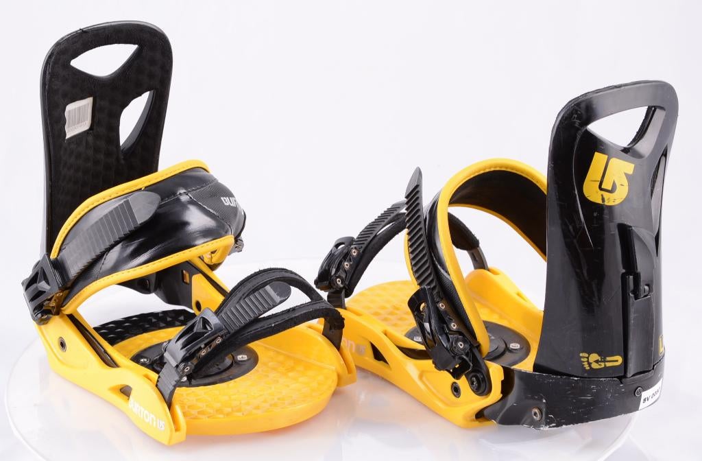 L snowboard bindingen BURTON PROGRESSION black/yellow, Ophalen of Verzenden, Gebruikt, Bindingen