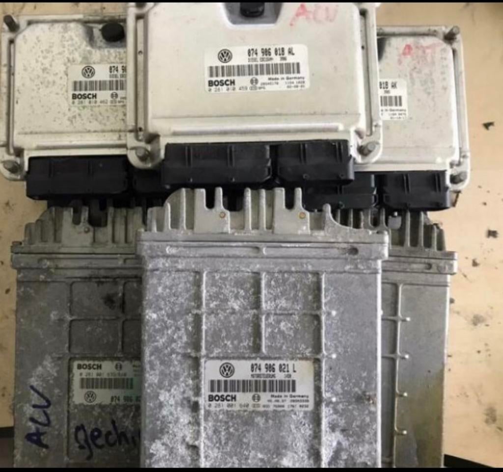 Motorcomputer ECU VW T4 AJT 2.5 TDI Gechipt Immo Off, Ophalen of Verzenden, Volkswagen