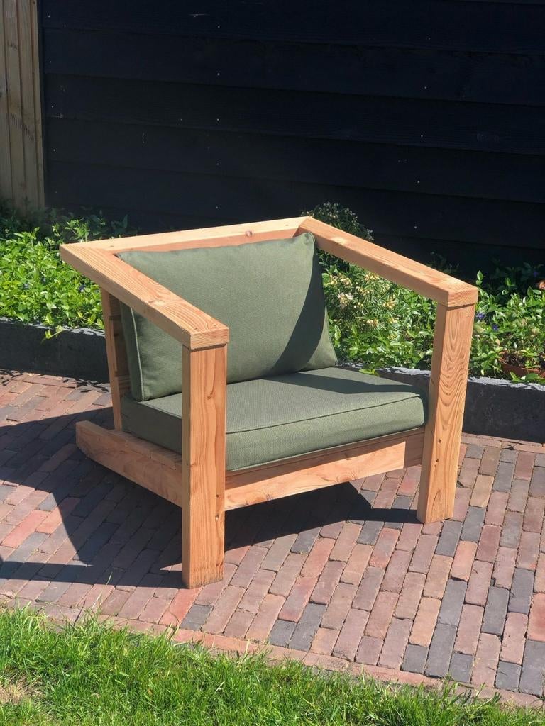 Lounge stoel gemaakt van Douglas hout, Tuin en Terras, Ophalen, Nieuw, Hout
