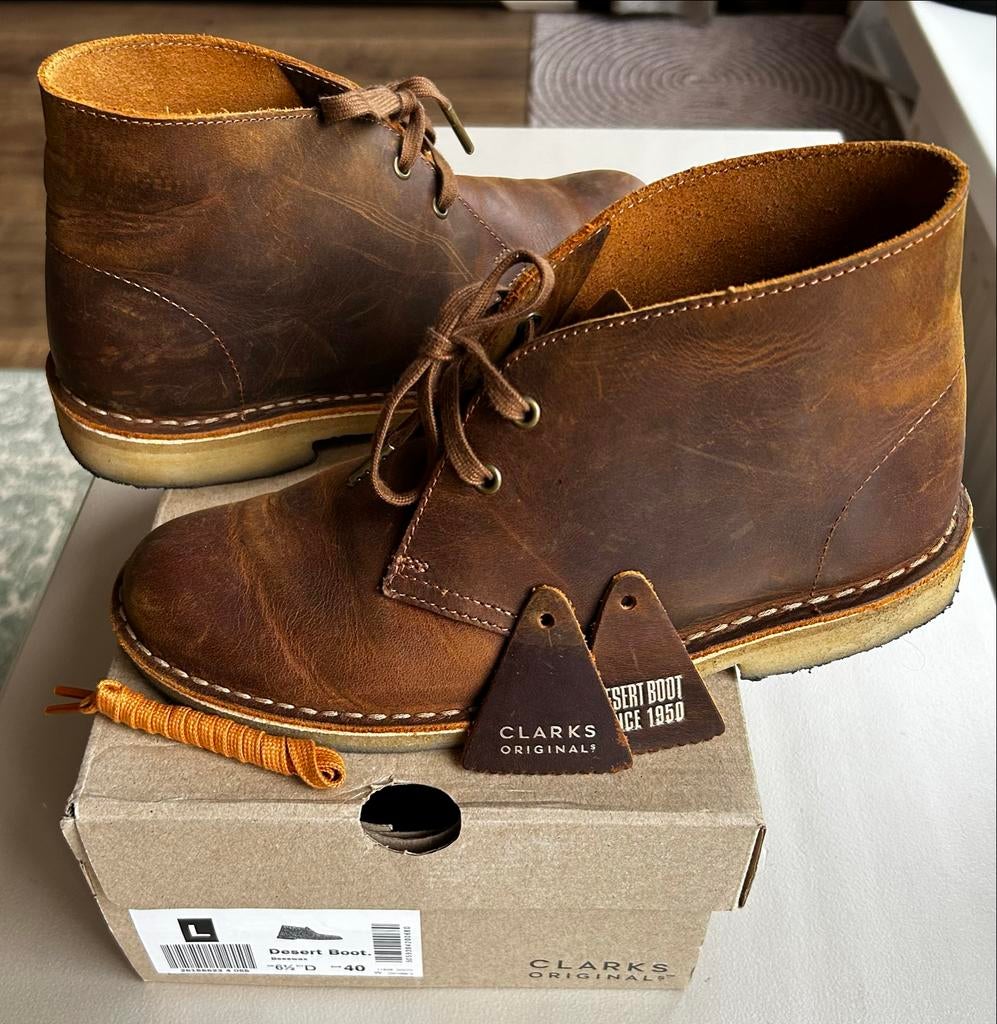 Clarks Desert Boot - Maat 40 - Donkerbruin - Zo goed als nie, Kleding | Dames, Schoenen, Zo goed als nieuw, Lage of Enkellaarzen