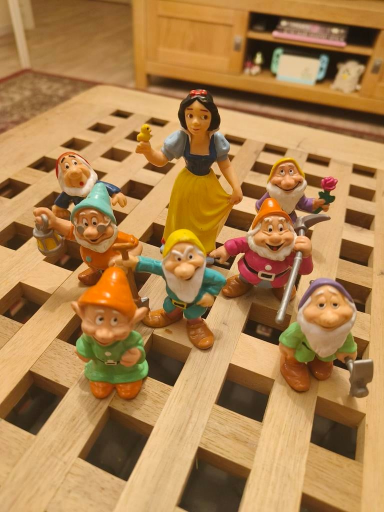 Sneeuwwitje en de 7 dwergen Bullyland figuren, Ophalen of Verzenden, Gebruikt, Overige typen