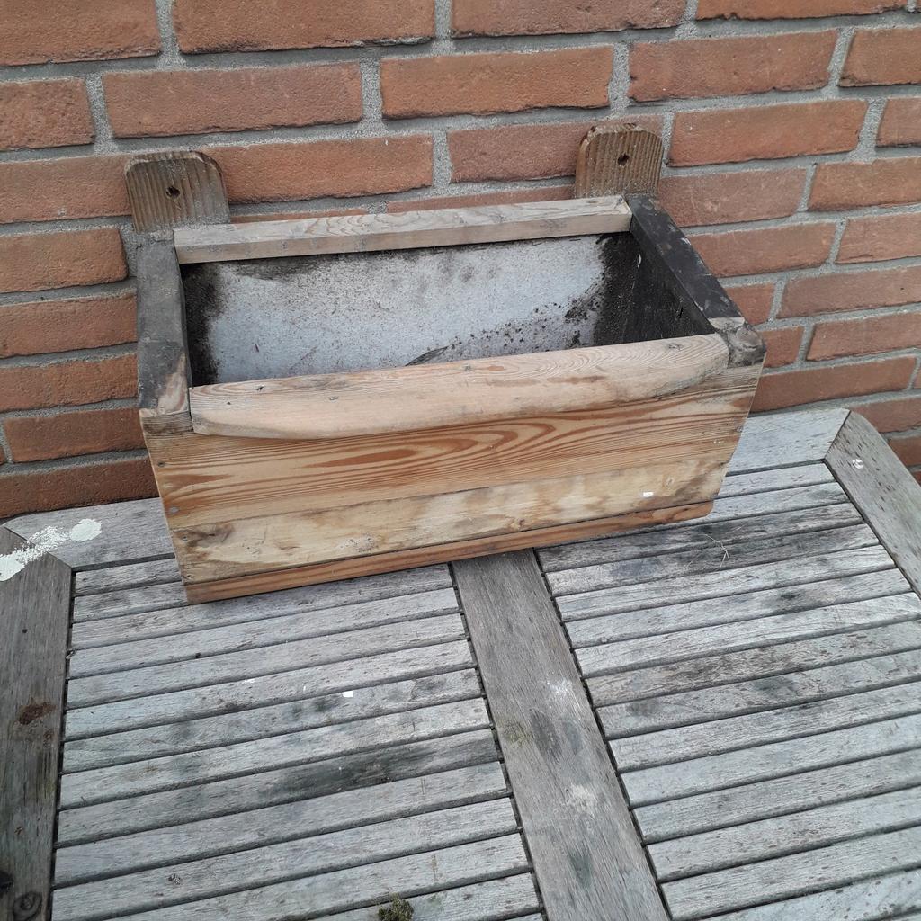 Plantenbak bloembak kruidentuintje schutting of muur, Tuin en Terras, Bloembakken en Plantenbakken, Ophalen, Hout, Minder dan 30 cm