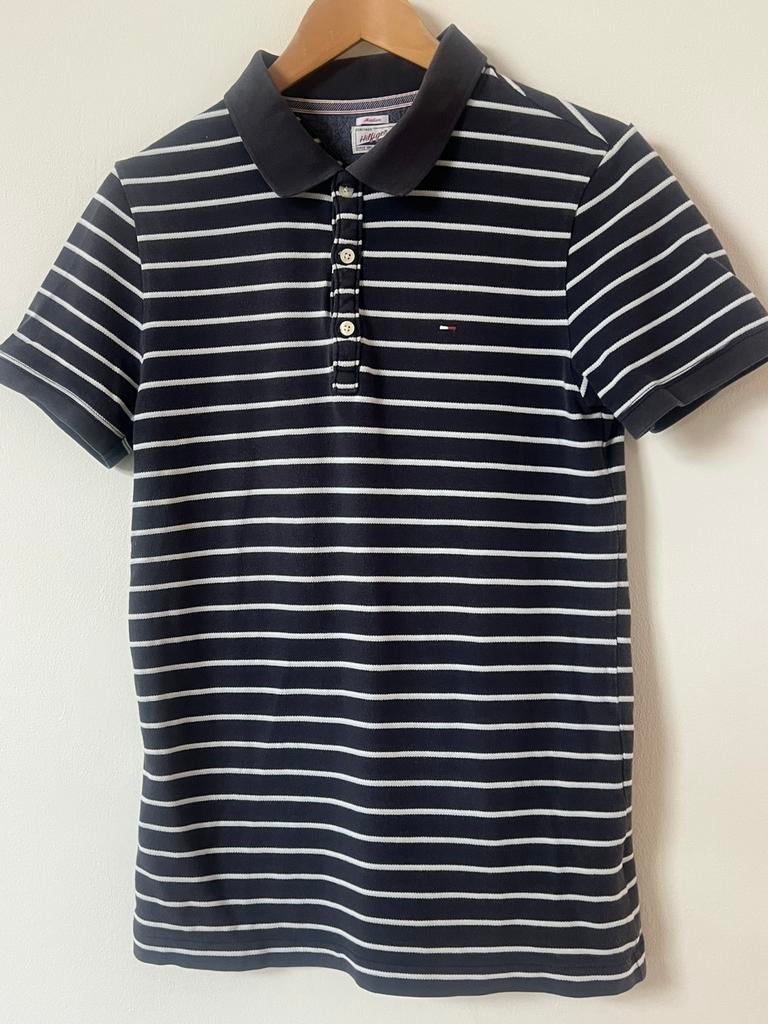 Tommy Hilfiger Polo - Maat M - Bretonse Streep, Ophalen, Zo goed als nieuw, Maat 48/50 (M), Overige kleuren