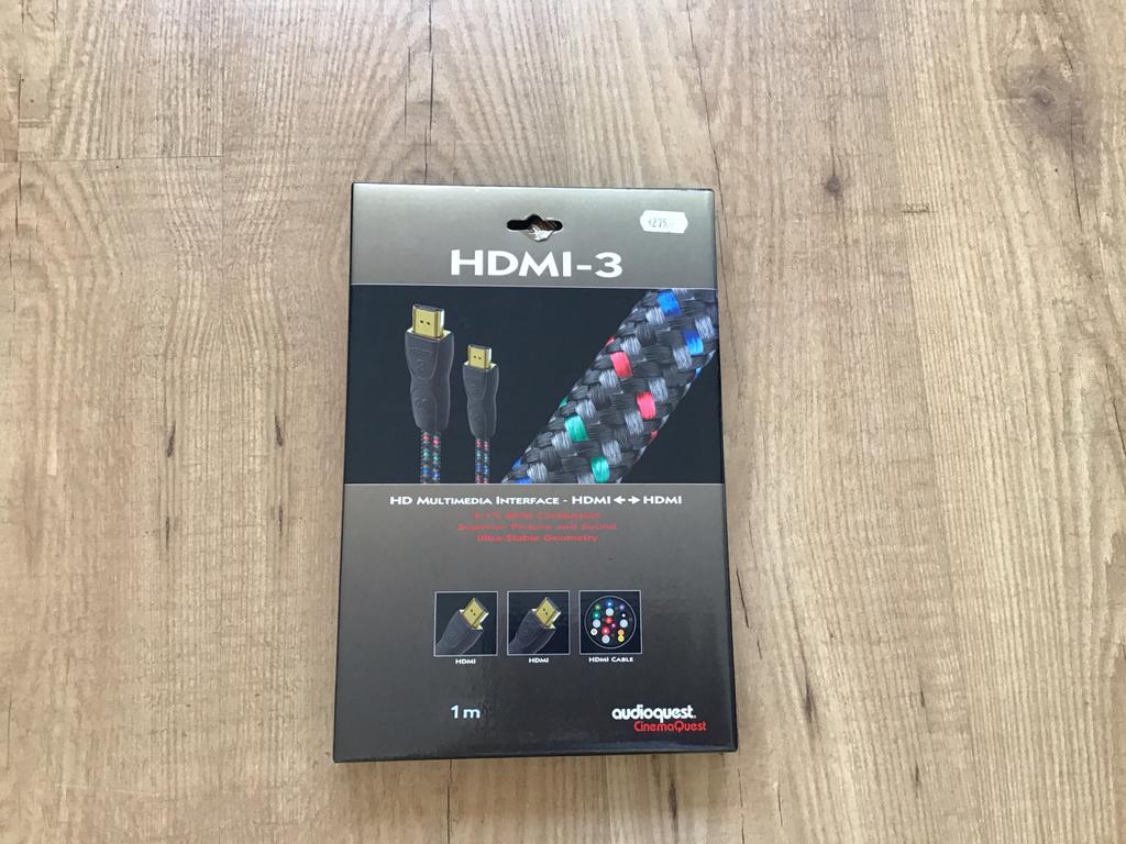 AudioQuest HDMI-3 Kabel - Nieuwstaat, Ophalen of Verzenden, Zo goed als nieuw, Minder dan 2 meter, HDMI-kabel