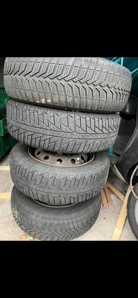 Winterbanden inc stalen velgen, Ophalen, Gebruikt