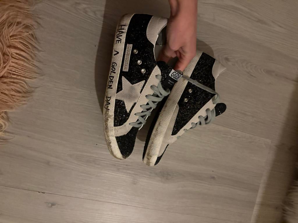 Golden Goose Sneakers Maat 40, Verzenden, Gedragen, Zwart, Sneakers of Gympen