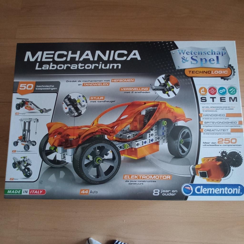 Clementoni Mechanica Laboratorium nieuw in verpakking, Hobby en Vrije tijd, Modelbouw | Auto's en Voertuigen, Nieuw, Overige typen