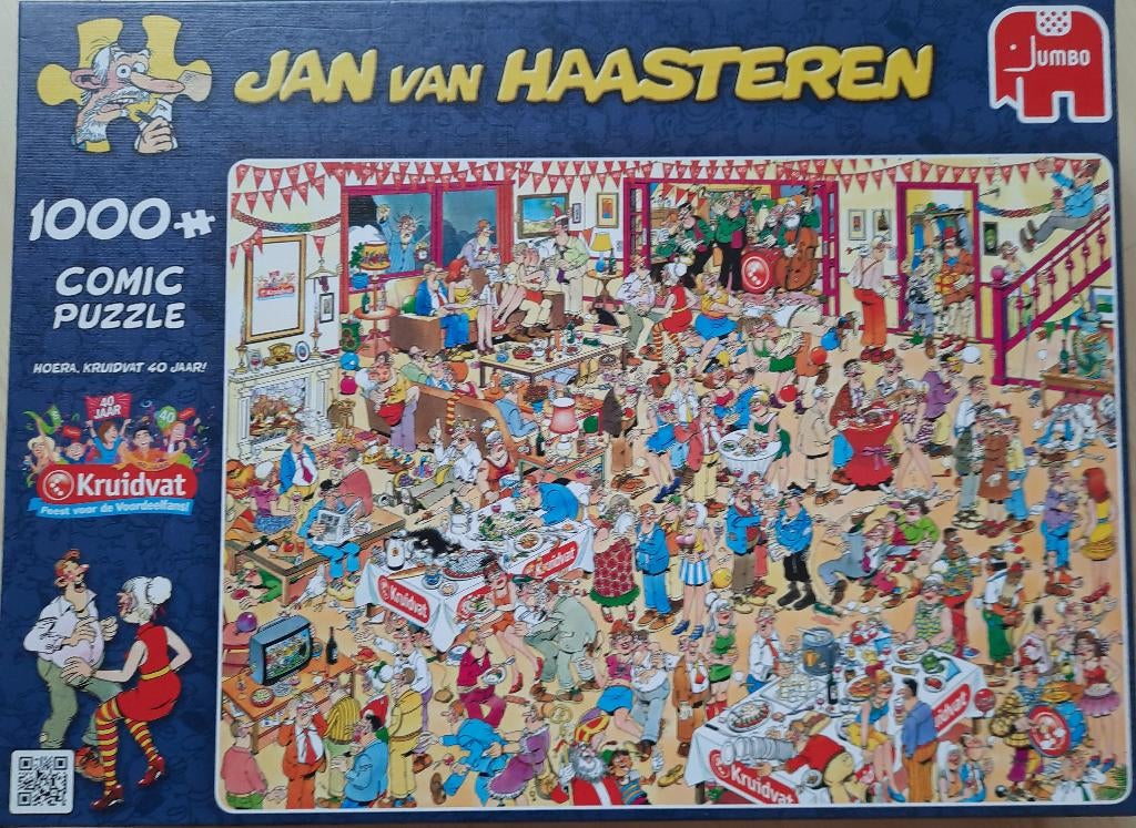 Kruidvat legpuzzel van de bekende Jan, Ophalen of Verzenden, 500 t/m 1500 stukjes, Zo goed als nieuw, Legpuzzel