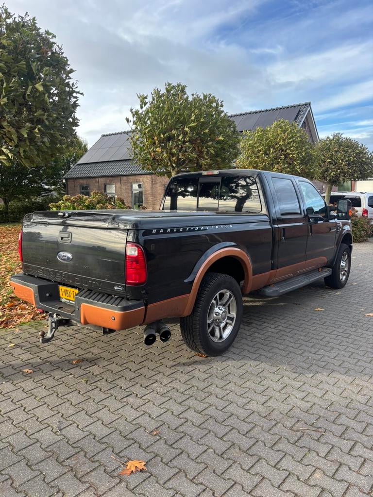 Mooie Ford F250 Harley Davidson, Auto's, Automaat, Zwart, Leder, Bedrijf