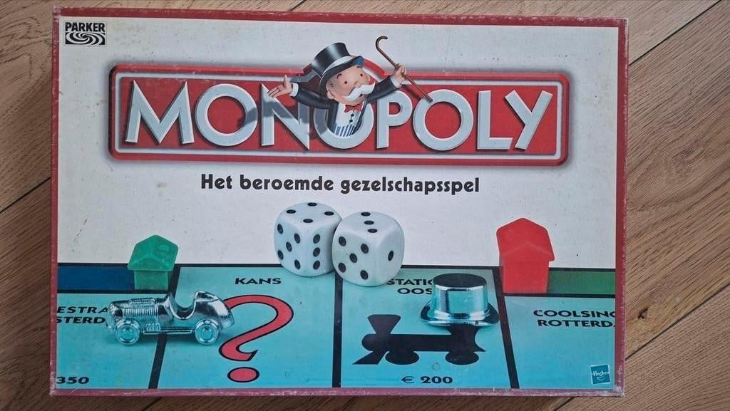 Klassieke Monopoly - Nog in goede staat!, Vijf spelers of meer, Ophalen of Verzenden, Zo goed als nieuw, Parker