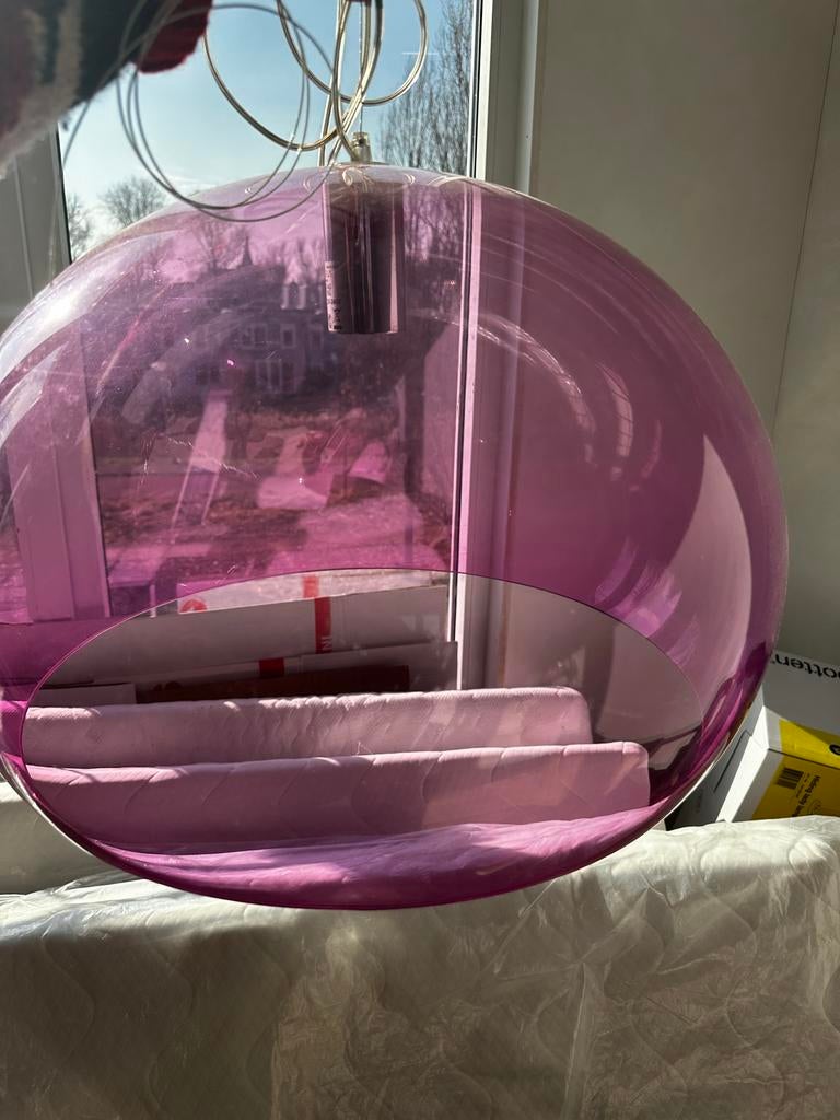 Roze Kartell FL/Y hanglamp., Ophalen of Verzenden, Gebruikt