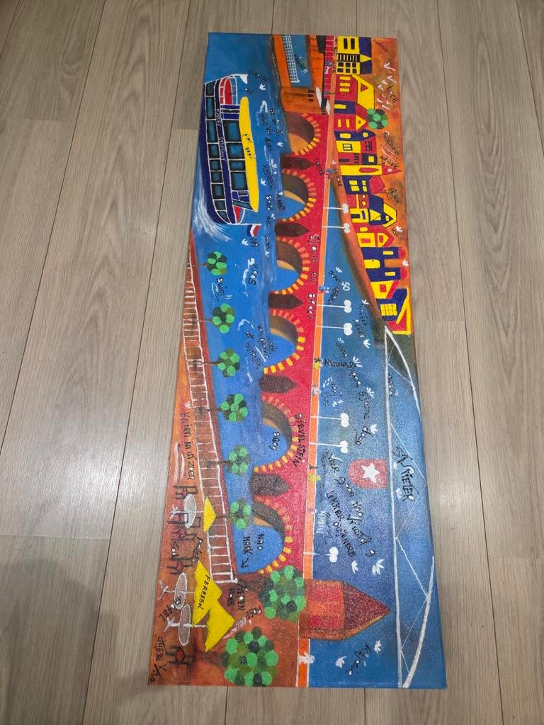Schilderij Sint Servaasbrug Maastricht - Thera Kruijntjens, Antiek en Kunst, Kunst | Schilderijen | Klassiek, Ophalen of Verzenden