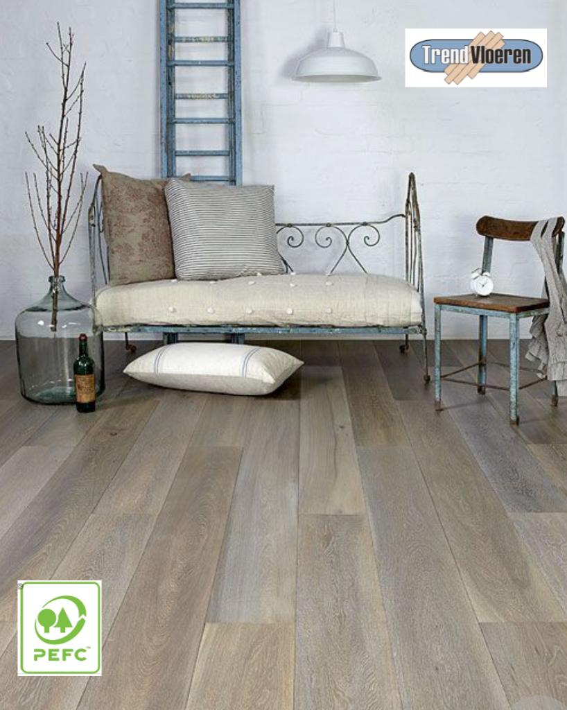 1000zenden meters..... eiken lamelparket vloer va. 19.95 m2, Parket, Nieuw, Trendvloeren, 10 m² of meer