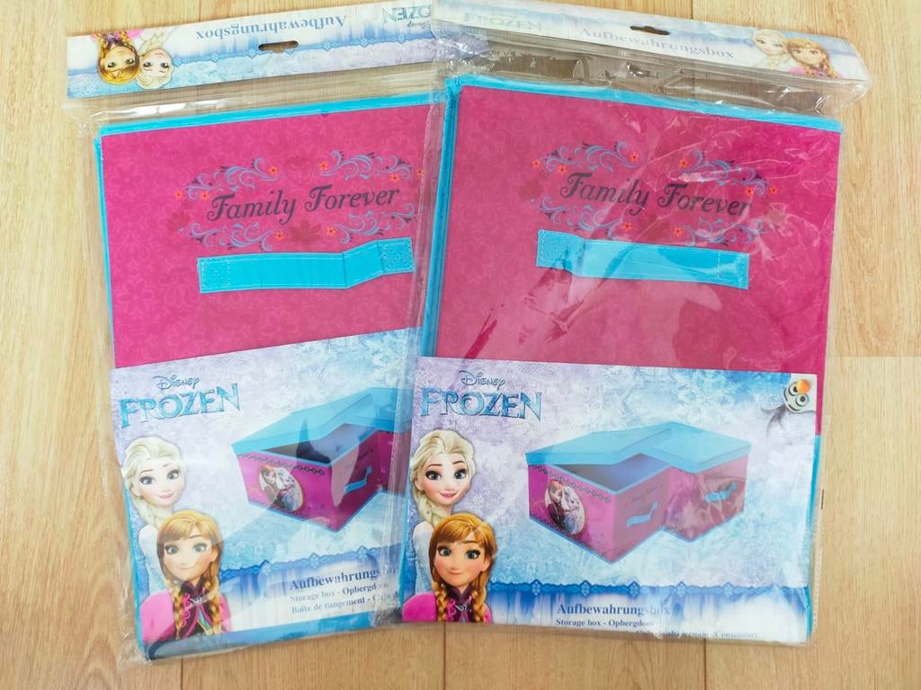 Nieuw! 2 x grote opvouwbare Frozen opbergdoos met deksel!, Ophalen of Verzenden, Nieuw, Overige typen