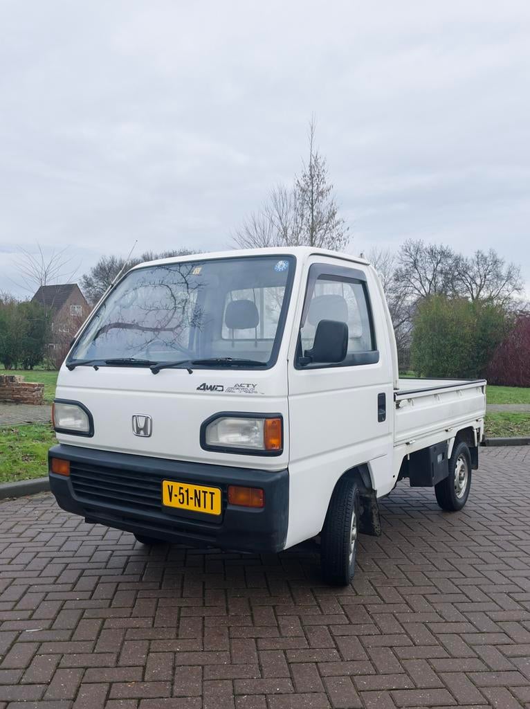 Honda Acty 1993 | 4x4 | Originele JDM Kei truck!, Overige merken, Radio, Wit, 39 pk