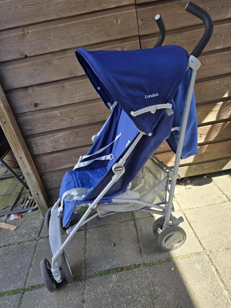 Chicco London kinderwagen - blauw, Kinderen en Baby's, Buggy's, Ophalen of Verzenden, Gebruikt, Overige merken