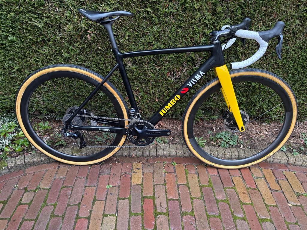 Marianne Vos Cyclocross Fiets -evt met gravel carbon wielen, 28 inch, Carbon, 10 tot 15 versnellingen, Zo goed als nieuw