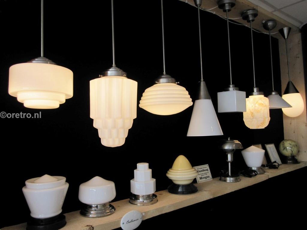 Art Deco hanglampen, Nieuw, Ophalen of Verzenden, Glas, Nvt