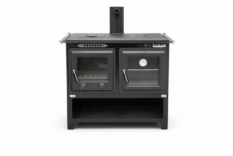 S108 Sabah Luxe Open Haard Kachel + Oven + Gietijzer+ Zwart, Huis en Inrichting, Kachels, Ophalen of Verzenden, Vrijstaand, Hout