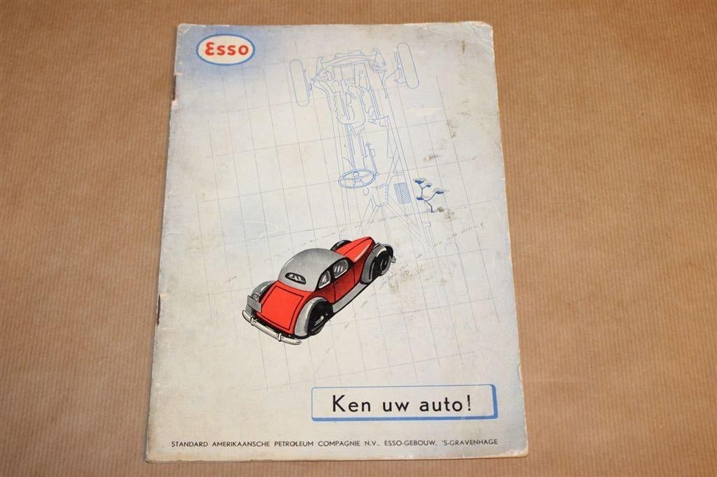 Ken uw auto - Zeldzame oude Esso uitgave - Ca 1940, Boeken, Ophalen of Verzenden, Zo goed als nieuw, Algemeen