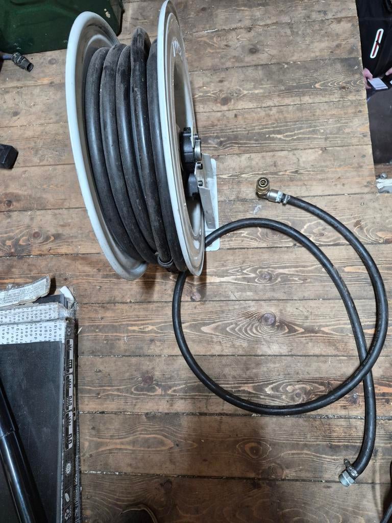 Raasm lucht/olie haspel 20m, Auto diversen, Autogereedschap, Ophalen, Gebruikt