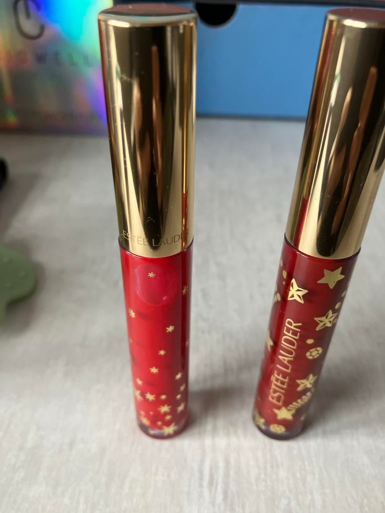 Estee Lauder Lipgloss Duo - Rood, Lippen, Ophalen of Verzenden, Zo goed als nieuw, Make-up