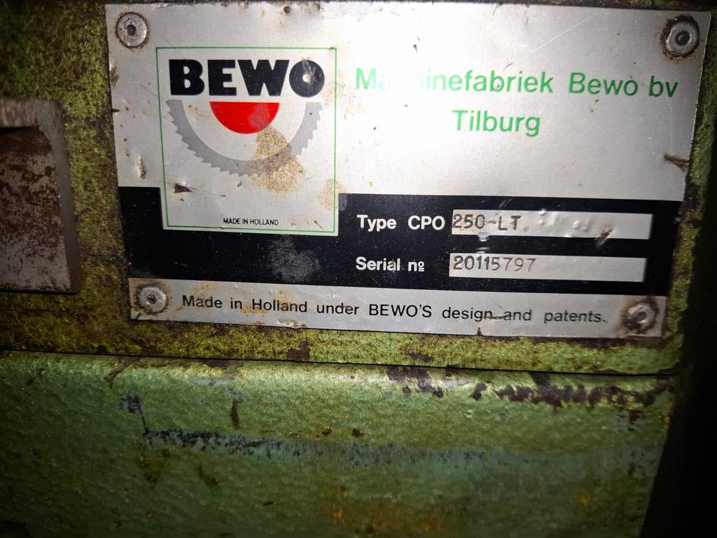 BEWO CPO 250-LT Metaalzaagmachine, Ophalen of Verzenden