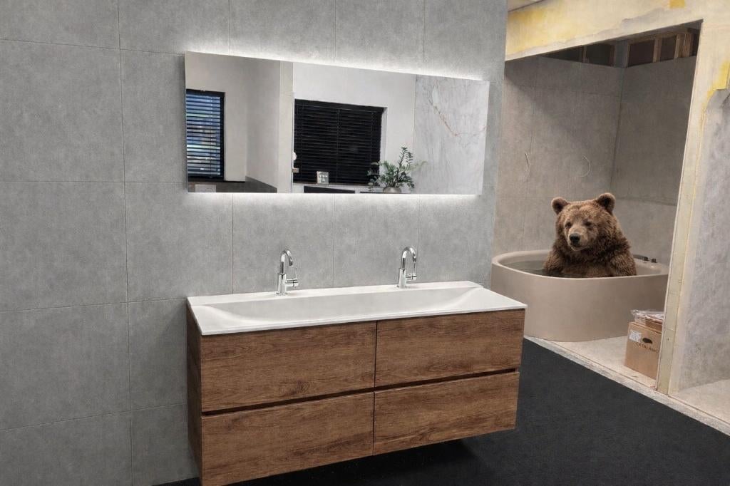 Geberit Xeno2 badmeubel 160 cm breed - showmodel, Ophalen, Nieuw, Minder dan 100 cm, 25 tot 50 cm