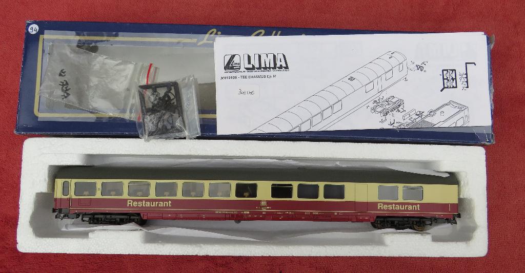 Lima 309176. TEE Erasmus restauratie rijtuig, Hobby en Vrije tijd, Gelijkstroom, Wagon, Ophalen of Verzenden, Zo goed als nieuw