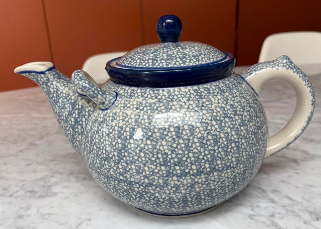 50% korting Bunzlau pools aardewerk xxl  3 l theepot, Ophalen of Verzenden