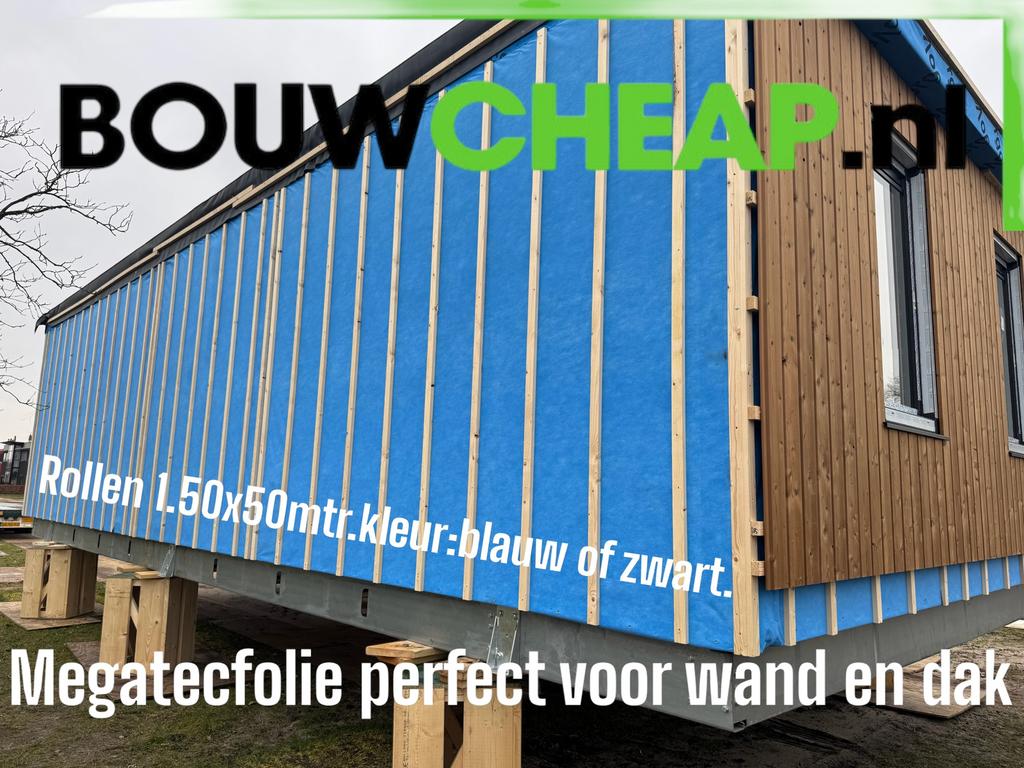 Spinvliesfolie 3 laags dampremmende folie 3 mtrx50mtr., Ophalen of Verzenden
