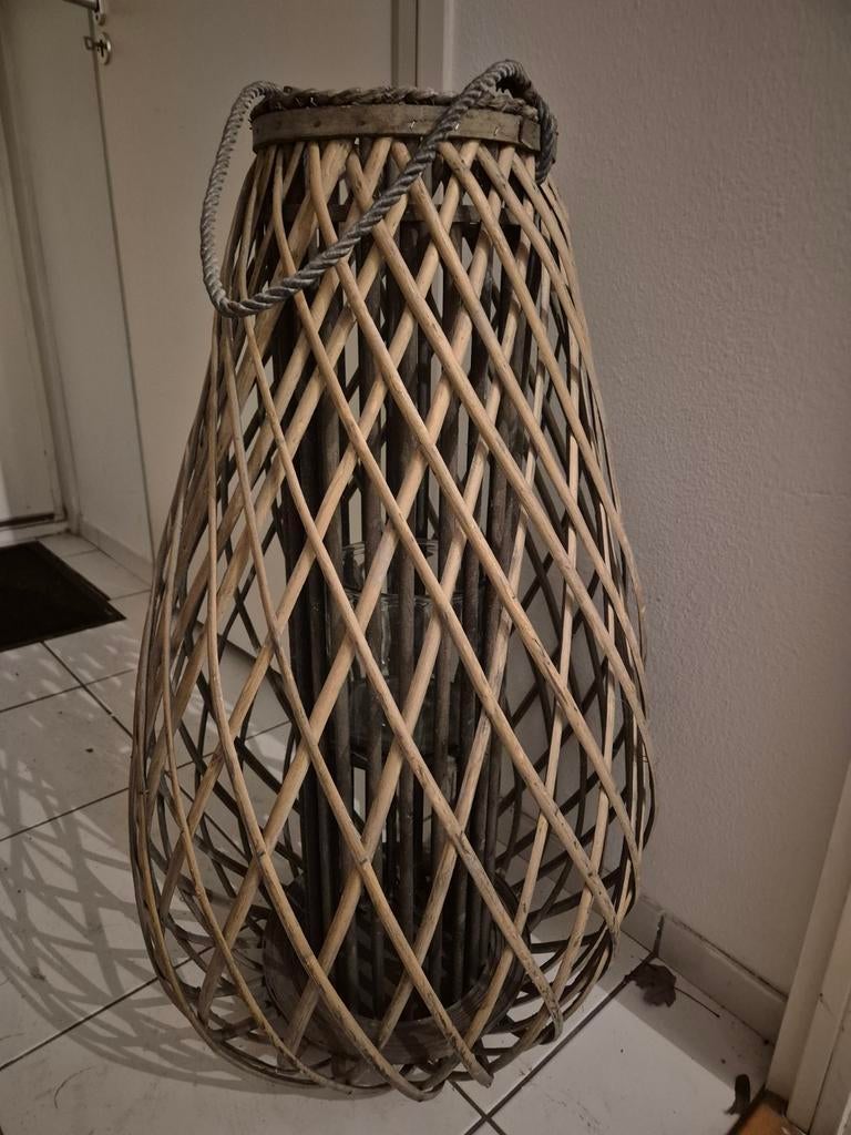 Windlicht kaars ca 75 cm, Ophalen, Zo goed als nieuw, Hout, 50 tot 75 cm