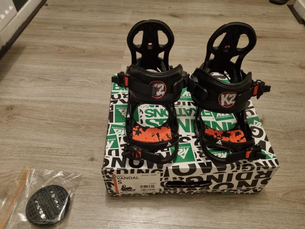 K2 VANDAL SNOWBOARD BINDINGEN MAAT SMALL NIEUW, Bindingen, K2, Nieuw, Ophalen of Verzenden