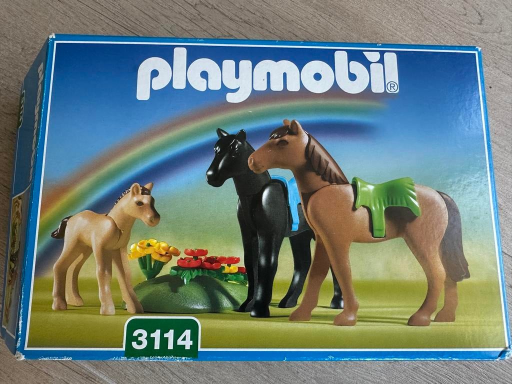 Playmobile 3114 - paarden, Ophalen of Verzenden, Zo goed als nieuw