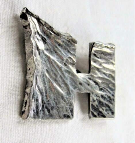 Rey Urban voor A Fausing DK - Modernist broche 925  (3918), Sieraden, Tassen en Uiterlijk, Broches, Ophalen, Zo goed als nieuw