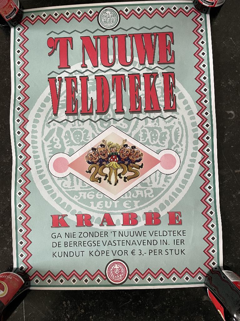 Vastenavend Posters verkoop veldtekens, Ophalen of Verzenden
