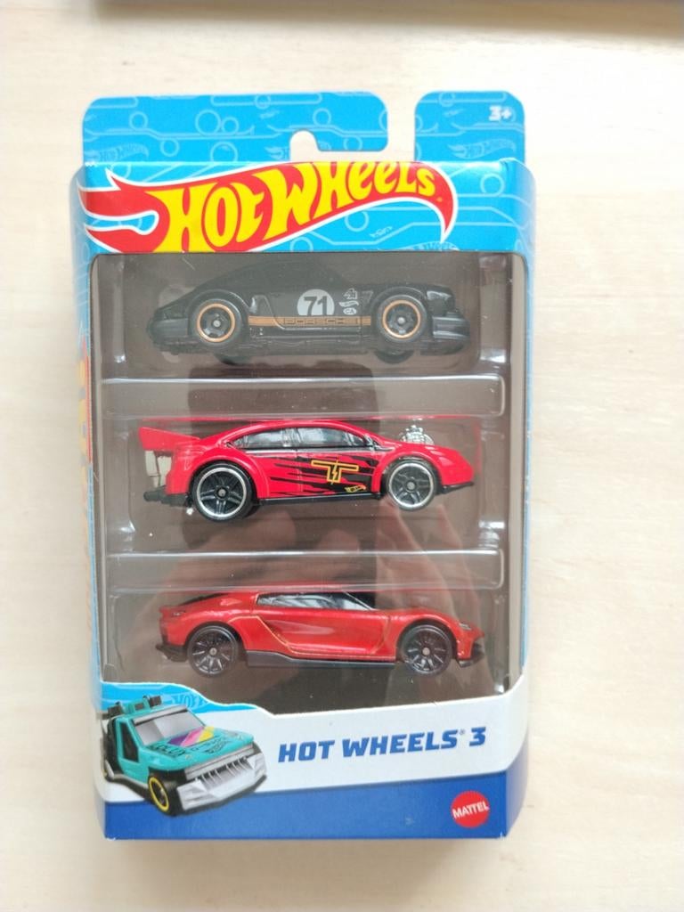Hotwheels hot wheels 3-pack Porsche en Koenigsegg, Ophalen of Verzenden, Nieuw, Auto