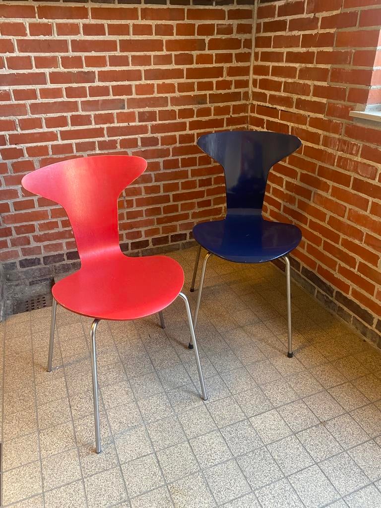 Arne Jacobsen Mug 2x Fritz Hansen Deense design klassieker, Ophalen, Gebruikt, Twee, Deens design '60