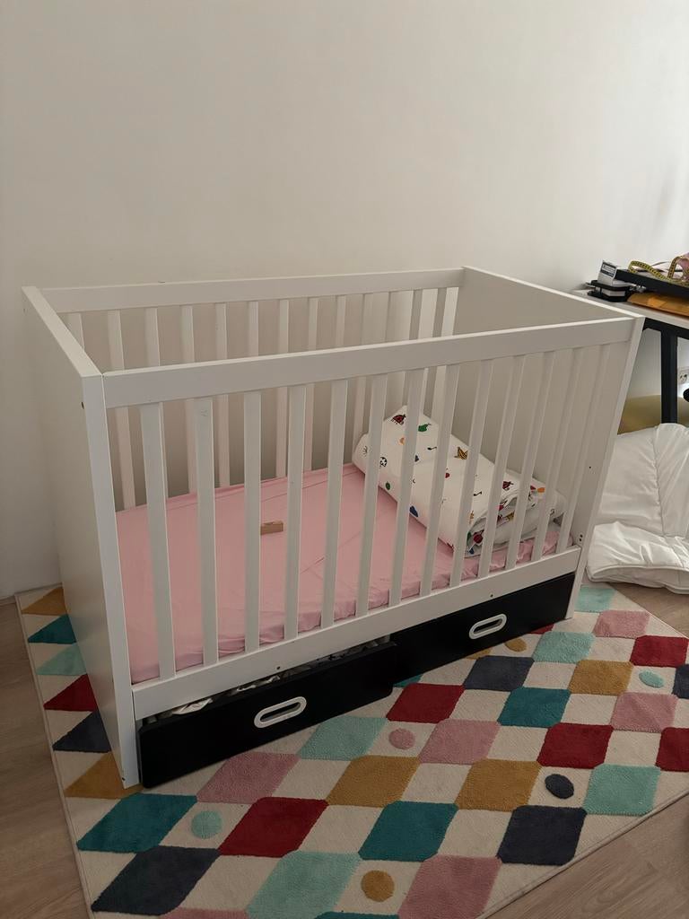 Baby ledikant met matras en aankleedkussen, Kinderen en Baby's, Babywiegjes en Ledikanten, Ophalen of Verzenden, Gebruikt, Ledikant