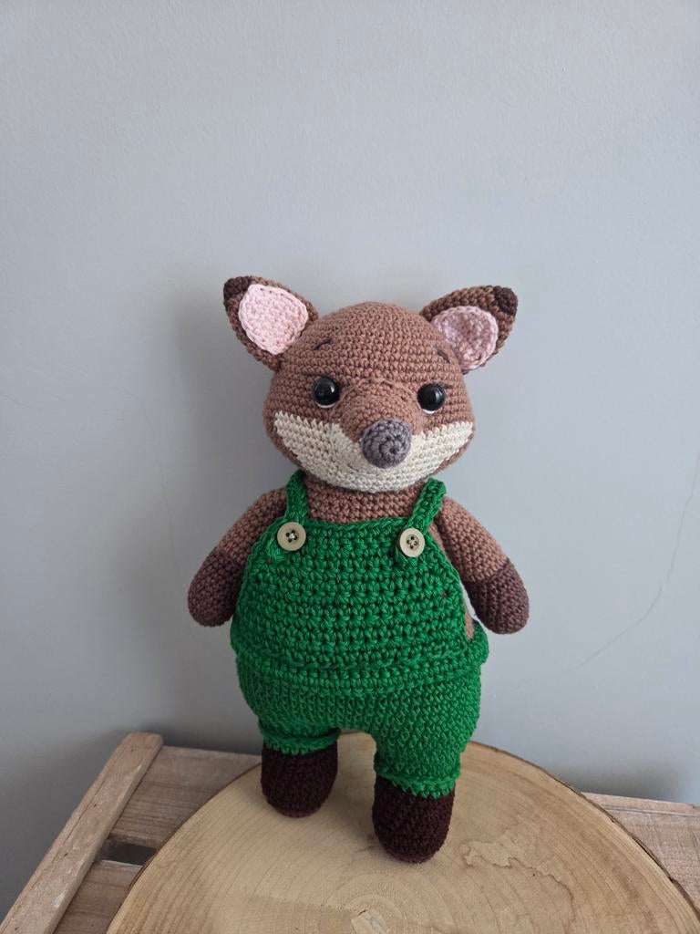 Nieuwe gehaakte vos - 20 cm, Ophalen of Verzenden, Nieuw, Overige typen