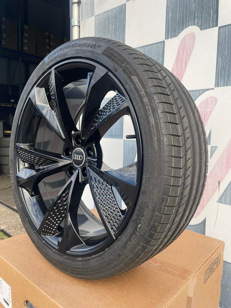 21 inch Audi A6 C8 velgen 5x112 + continental Q3 RSQ3 A7, Nieuw, Band(en), Zomerbanden, 21 inch
